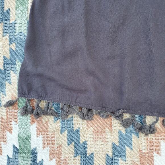 LAMade Shift Dress Tassle Fringe Hem Summer Beach Vacation - Picture 3 of 3